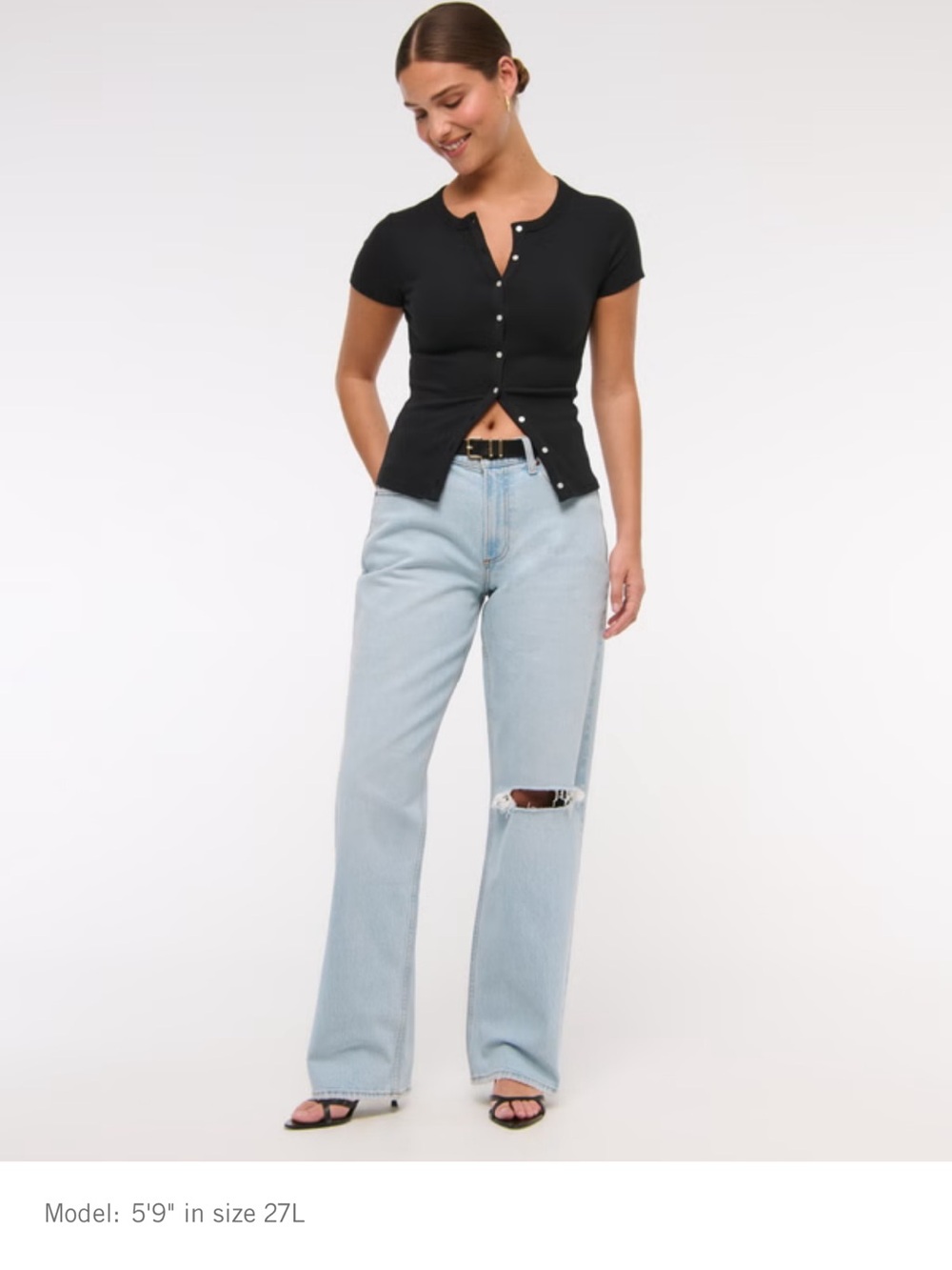 Abercrombie Light Wash Straight-Leg Women's Jeans